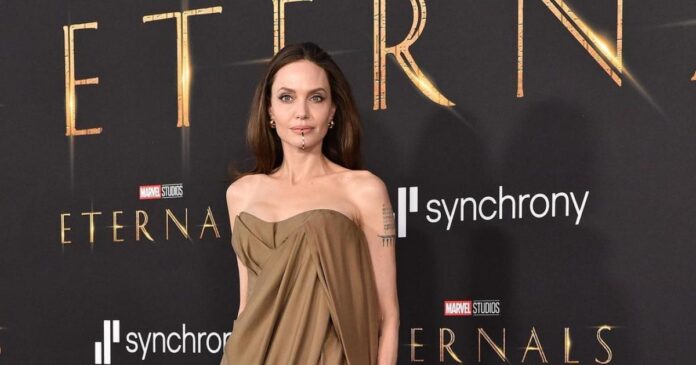 Angelina Jolie en la premiere de Eternals