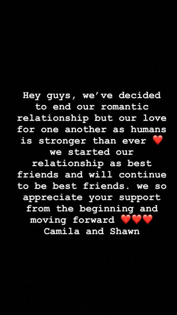 Camila Cabello y Shawn Mendes se separan tras dos años de relación
