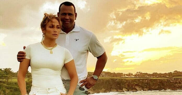 Jennifer Lopez y Alex Rodriguez en una imagen antes de su ruptura