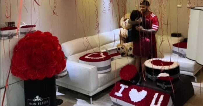 Yailin La Más Viral y Anuel AA pasan su primer San Valentín juntos
