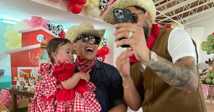 Daddy Yankee en cumpleaños de hija de Raphy Pina y Natti Natasha